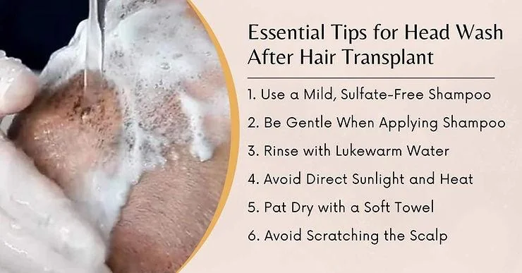 First Head Wash After Hair Transplant - Follow These Tips for Best Results - SkinQure, Delhi