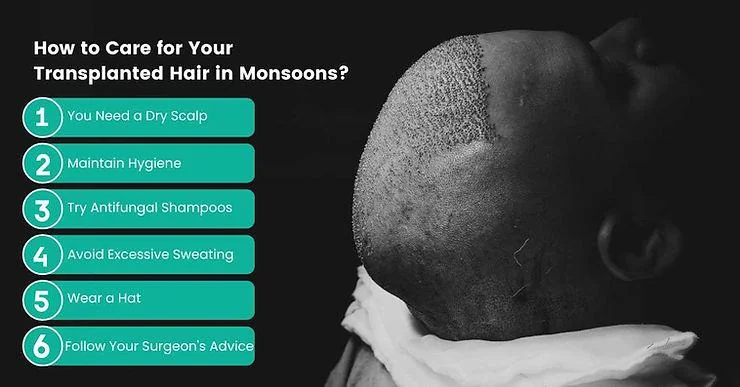 Scalp Infections and Transplanted Hair: 6 Precautions to Take During Monsoon - SkinQure, Delhi